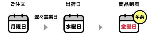 通常注文・時間指定：午前中（岡山→東京へのお届けの場合））